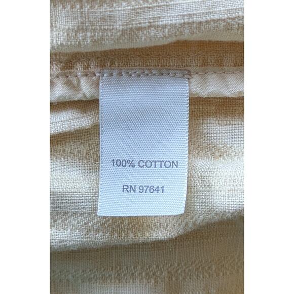 J.Jill Ruffled Neck Peplum Blazer Jacket Sz Large Tall Butter Yellow Cottagecore - Picture 12 of 12